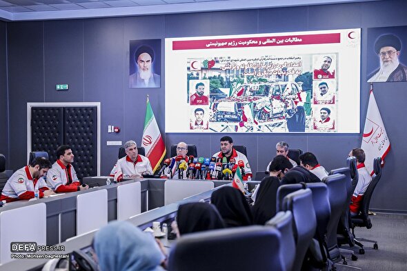 نشست خبری رئیس سازمان جمعیت هلال احمر