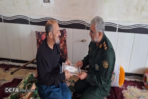 دیدار مدیرکل حفظ آثار دفاع مقدس و مقاومت کهگیلویه و بویراحمد با جانباز و پیشکسوت انتظامی+ تصاویر
