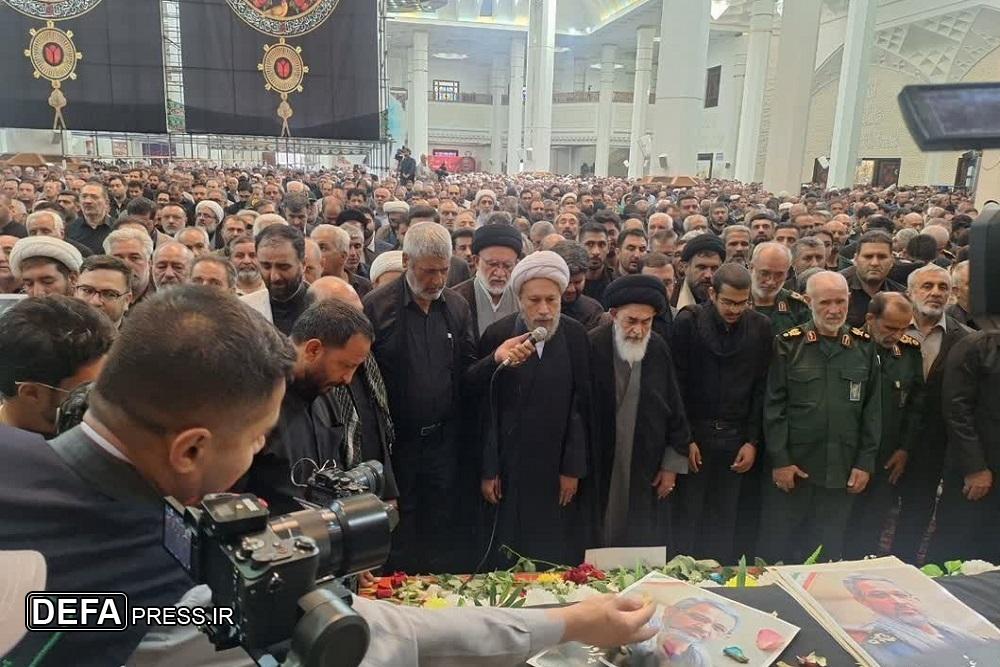 تشییع پیکر سرلشکر شهید غیب‌پرور در حرم شاهچراغ (ع)