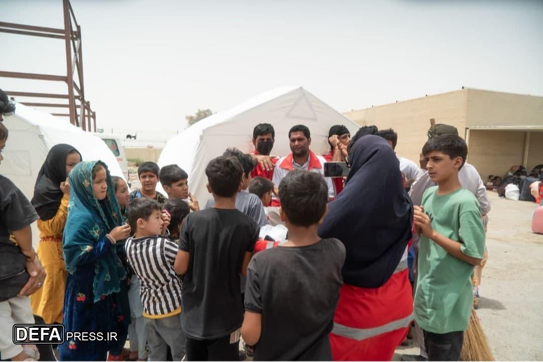 بهره مندی ۱۰۲ هزار تبعه افغان از خدمات هلال‌احمر سیستان و بلوچستان در مسیر بازگشت
