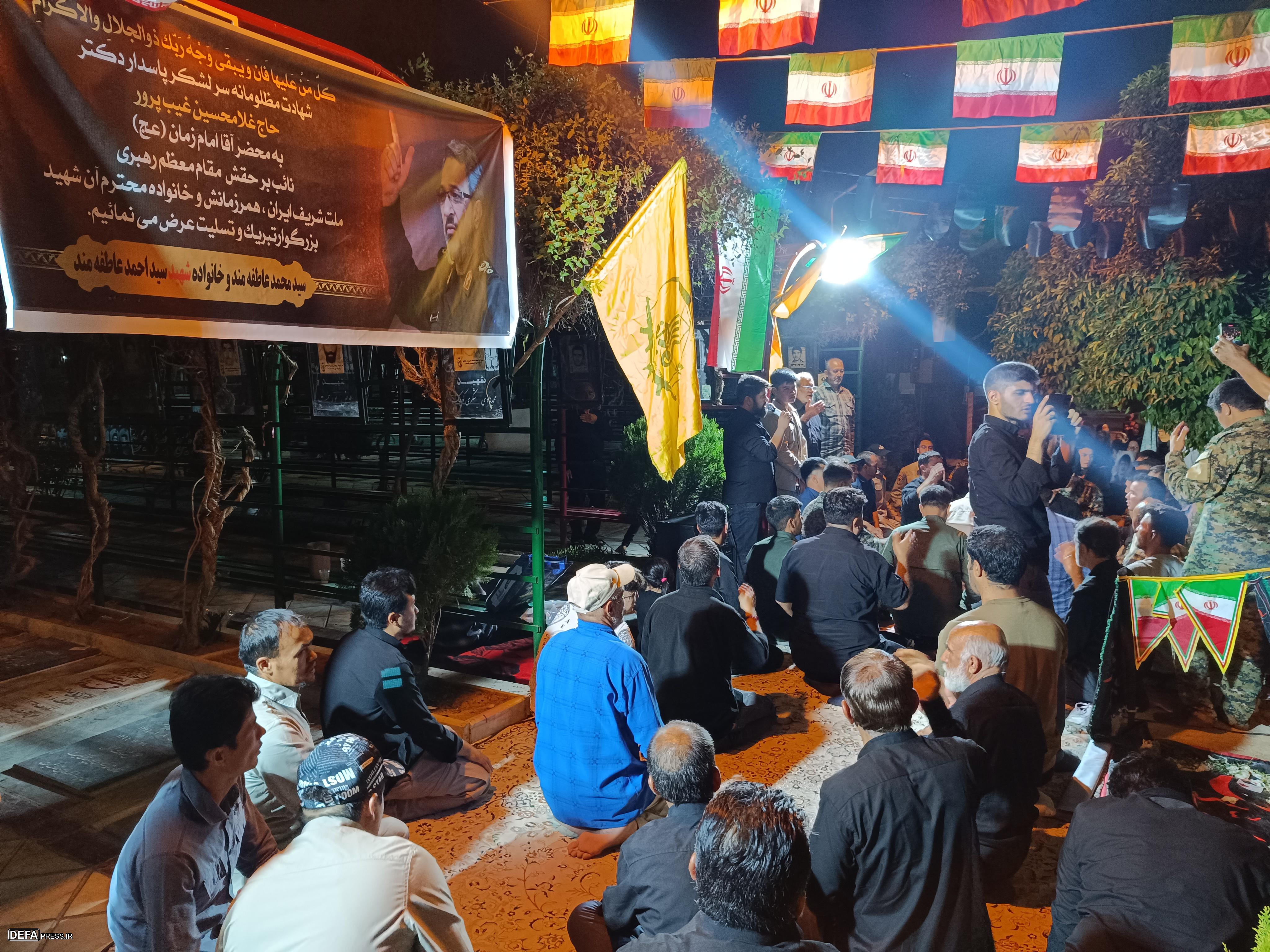 فیلم/ عزاداری رزمندگان فاطمیون در جوار مزار سردار شهید غیب پرور