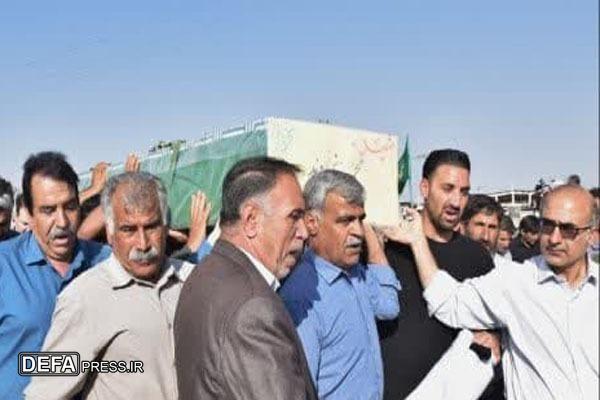آیین تشییع شهید «محمود زینی‌وند» در خرم‎آباد+ عکس