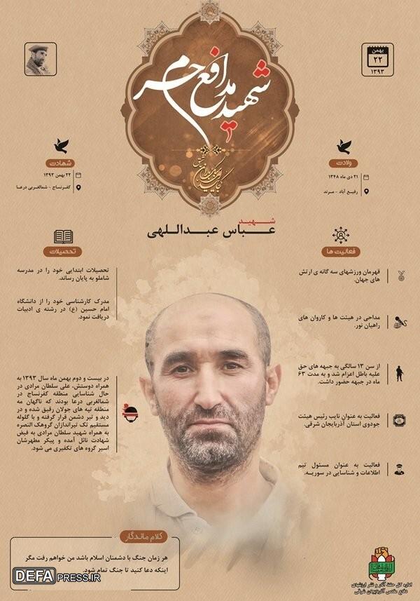 اینفوگرافی/شهید «عباس عبداللهی»