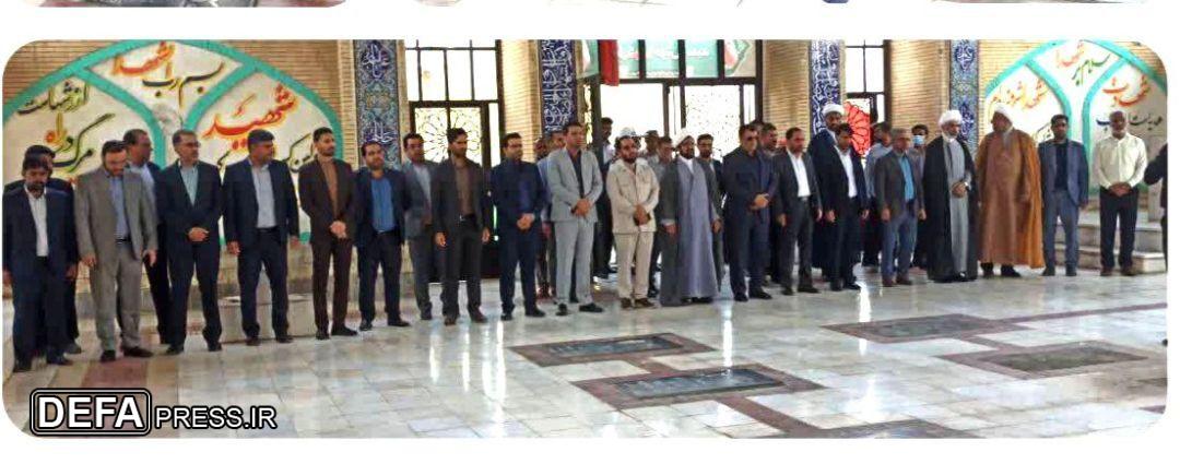 تجدید میثاق مسئولان قضایی میناب با آرمان‌های شهدا