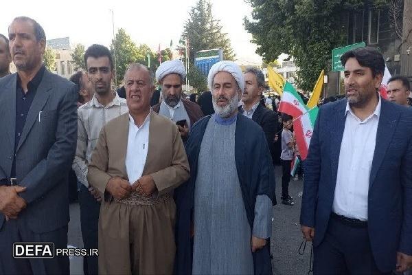 اجتماع مردم سنندج در حمایت از رزمندگان سلحشور مدافع میهن