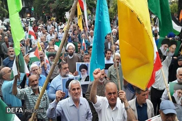 تجمع مردم مازندران در حمایت از عملیات «بشارت فتح»