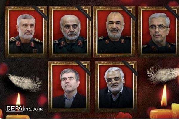برگزاری مراسم گرامی‌داشت چهلمین روز شهدای اقتدار ایران در آمل