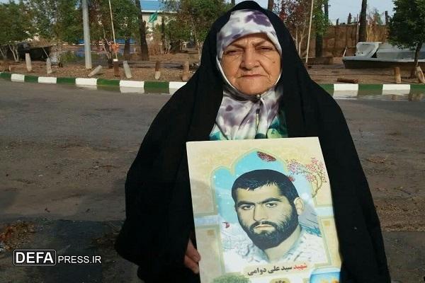 مادر شهید «دوامی» آسمانی شد