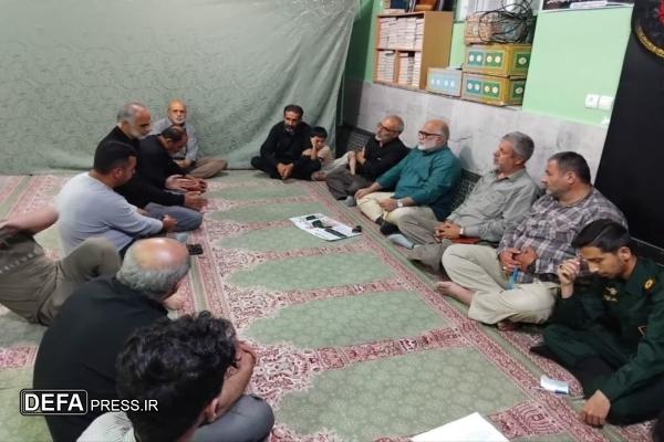 جلسه ستاد بزرگداشت اربعین شهید محمدامین ابراهیمی در روستای رزجرد قزوین برگزار شد