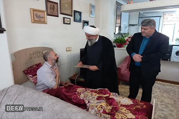 تجلیل مسئولان ساوجبلاغ از پاسدار جانباز «محمد صفاخیل»؛ نماد ایثار در دفاع از ارزش‌های انقلاب اسلامی