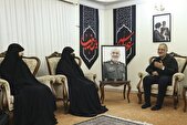 دیدار شهردار تهران با خانواده سپهبد شهید «حسین سلامی»