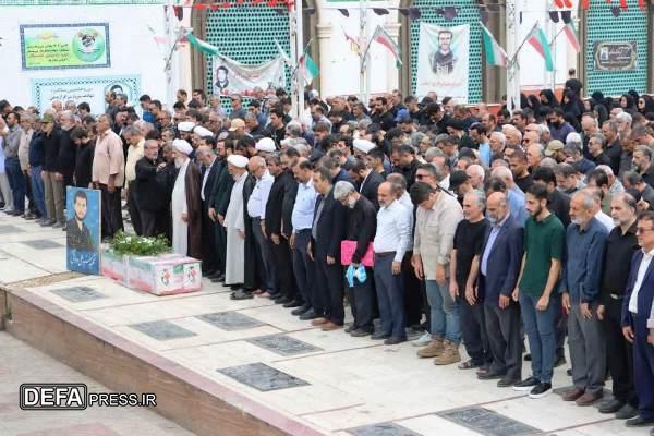 تشییع پیکر مطهر مادر شهید «دوامی» در ساری+ تصاویر