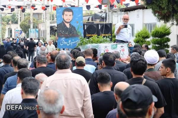تشییع پیکر مطهر مادر شهید «دوامی» در ساری+ تصاویر