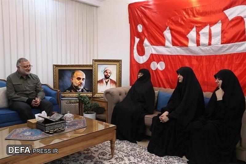 دیدار زاکانی با خانواده سرداران شهید «رشید» و «ربانی»