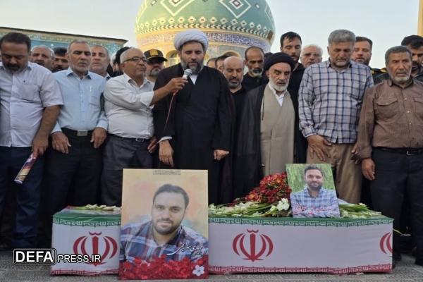 پیکر شهید «سهرابی» در رهنان اصفهان تشییع شد