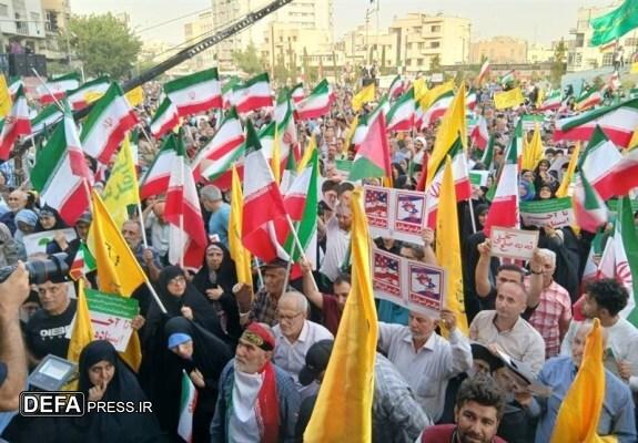 تجمع مردم استان سمنان در حمایت از نیرو‌های مسلح برگزار شد
