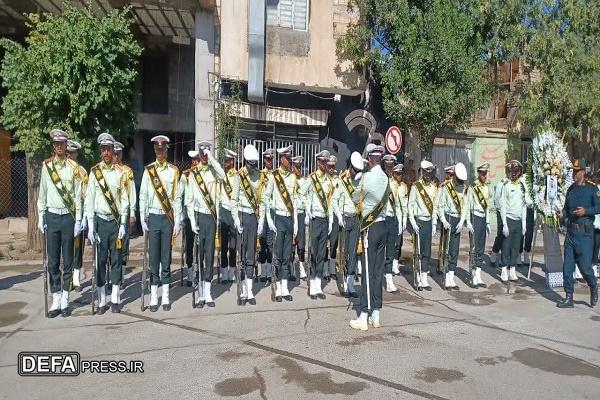 برگزاری مراسم تشییع و بدرقه پیکر شهید «علی کاکاوند» در بهار + تصاویر