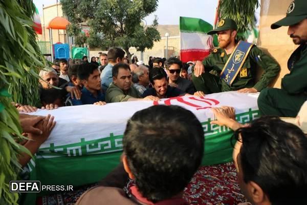 مراسم تشییع پیکر مطهر سرباز وطن شهید «حامد ربانی» در خراسان شمالی برگزار شد