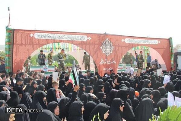 تشییع ۱۰ شهید سرافراز مدافع وطن در خرم‌آباد