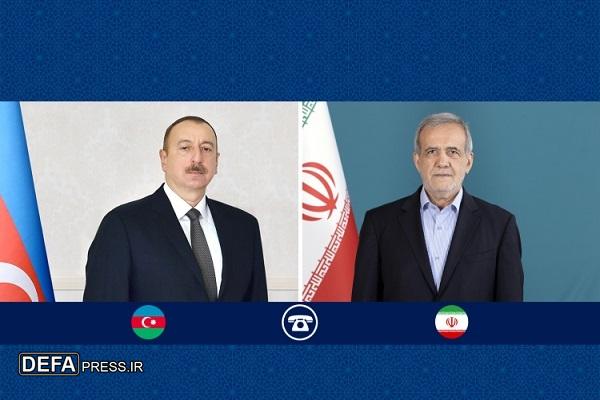 تأکید دکتر پزشکیان بر بررسی اخبار تعرض ریزپرنده‌های رژیم صهیونیستی به ایران از آسمان جمهوری آذربایجان/ علی‌اف: به هیچ وجه اجازه نمی‌دهیم از آسمان ما علیه ایران استفاده شود