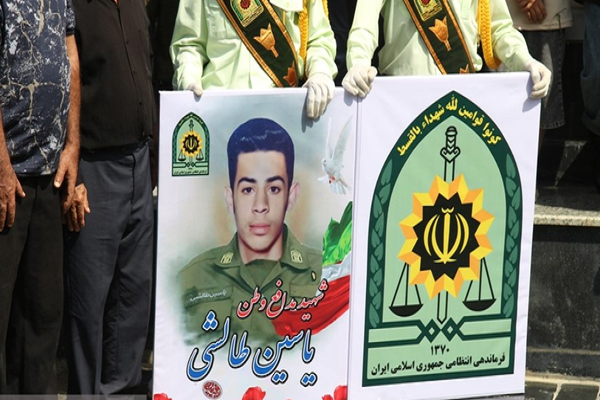 تشییع پیکر مطهر سرباز شهید «طالشی» در قائمشهر