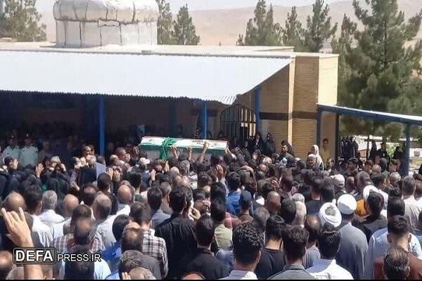 پیکر شهید سروان «محمد جهانی‌نژاد» در فیروزآباد تشییع شد