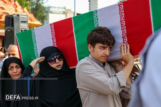 تشییع پیکر شهدای تجازو رژیم صهیونیستی در سراسر کشور