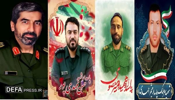 تشییع پیکر‌های مطهر ۴ پاسدار شهید حملات ددمنشانه رژیم صهیونیستی در قم