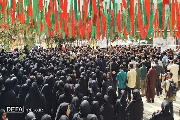 پیکر شهید «امیرحسین طولابی» در خرم‌آباد تشییع شد+ عکس