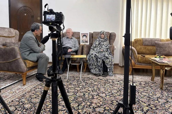 تصاویر/ پشت صحنه ضبط تاریخ شفاهی شهید «نائیجیان» در آمل