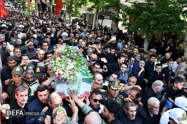 تشییع پیکر شهید وطن «طاها گرایلو» در مینودشت