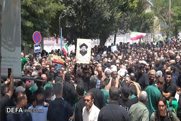 تشییع و خاک‌سپاری پیکر سه شهید مدافع امنیت در کرج