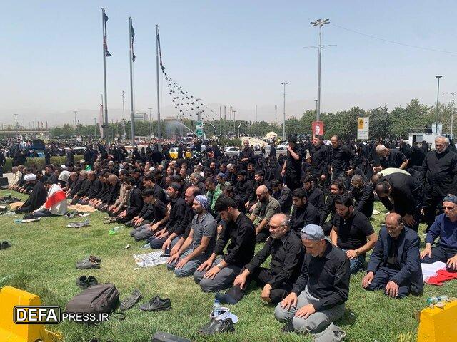 حضور حماسی تهرانی‌ها در بدرقه «شهدای اقتدار ملی»
