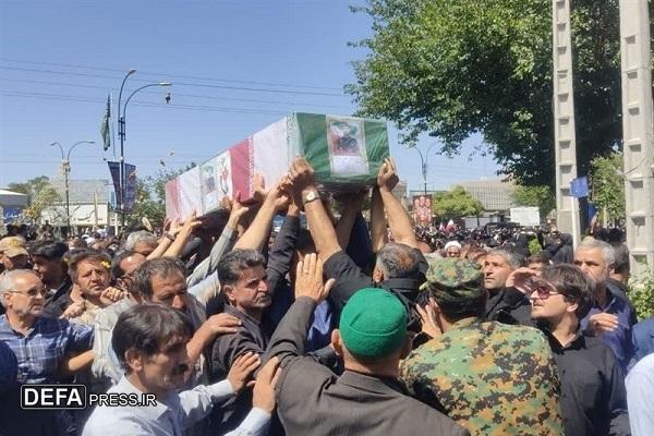 تشییع پیکر مطهر شهید «امیرحسین مزینی» در فریمان