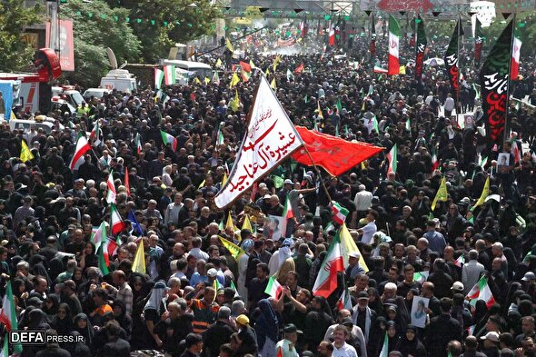 تشییع شهدای اقتدار ملی در تهران