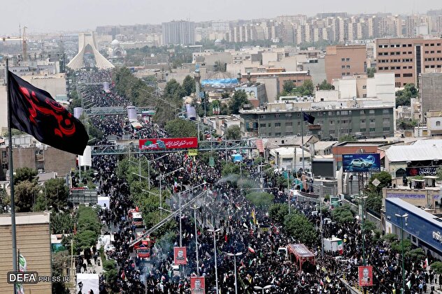 تشییع شهدای اقتدار ملی در تهران