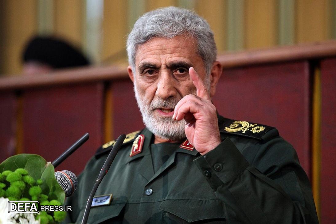 سردار قاآنی: اگر پشت سر رهبری باشیم همه کار‌ها درست خواهد شد