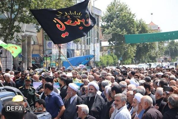 تشییع پیکر مطهر شهید «حیدری» در قائمشهر