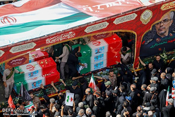 تشییع فرماندهان و دانشمندان شهید اقتدار ملی