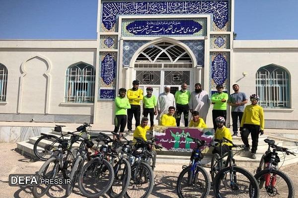 رکاب زنی دوچرخه سواران خراسان رضوی به یاد شهدا