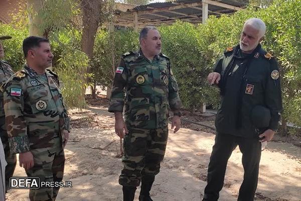جانمایی از یادمان شهید گمنام در قرارگاه جنوب غرب ارتش