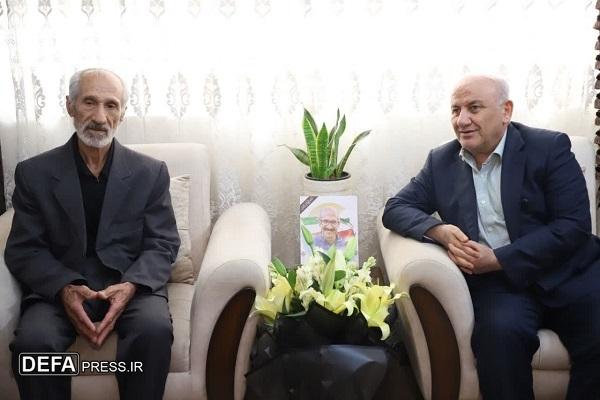 دیدار استاندار مازندران با پدر شهید «باکویی کتریمی» + تصاویر