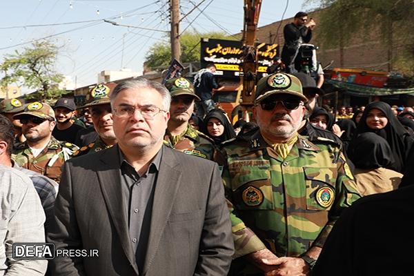 خوزستانی‌ها شهید رشیدشان را تا بهشت بدرقه کردند + تصاویر