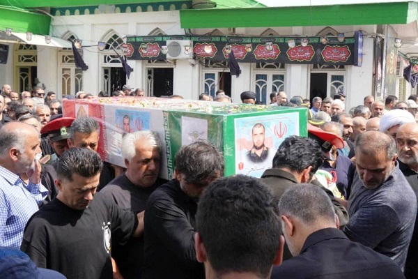 تصاویر/ تشییع پیکر مطهر سرباز شهید «صالحی» در آمل
