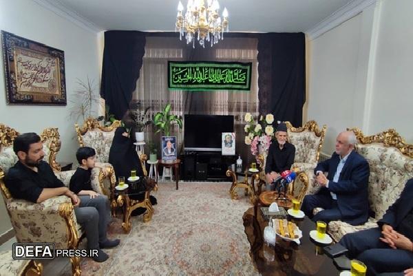 دیدار رئیس بنیاد شهید با ۳ خانواده شهید اقتدار ملی
