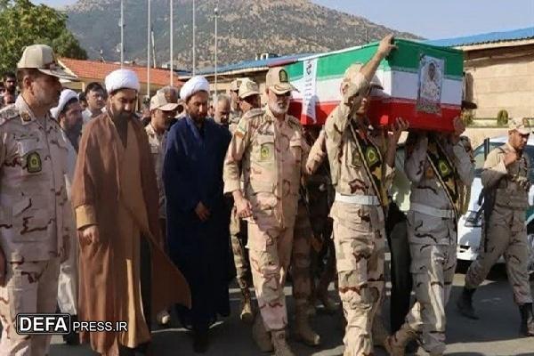 مراسم تشییع پیکر مطهر مرزبان شهید در بانه برگزار شد