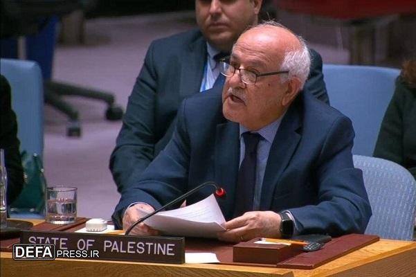 درخواست نماینده فلسطین برای تشکیل ائتلاف بین المللی به منظور پایان‌دادن به جنگ نسل‌کشی