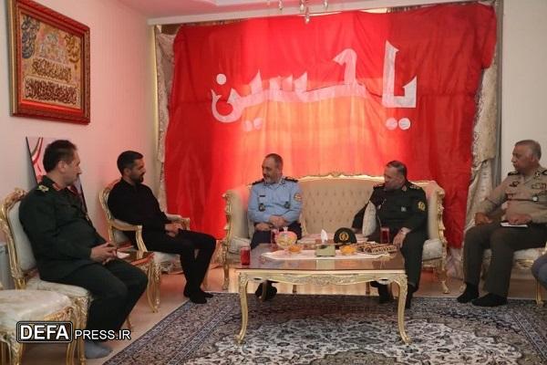 دیدار امیر نصیر زاده با خانواده شهید ربانی