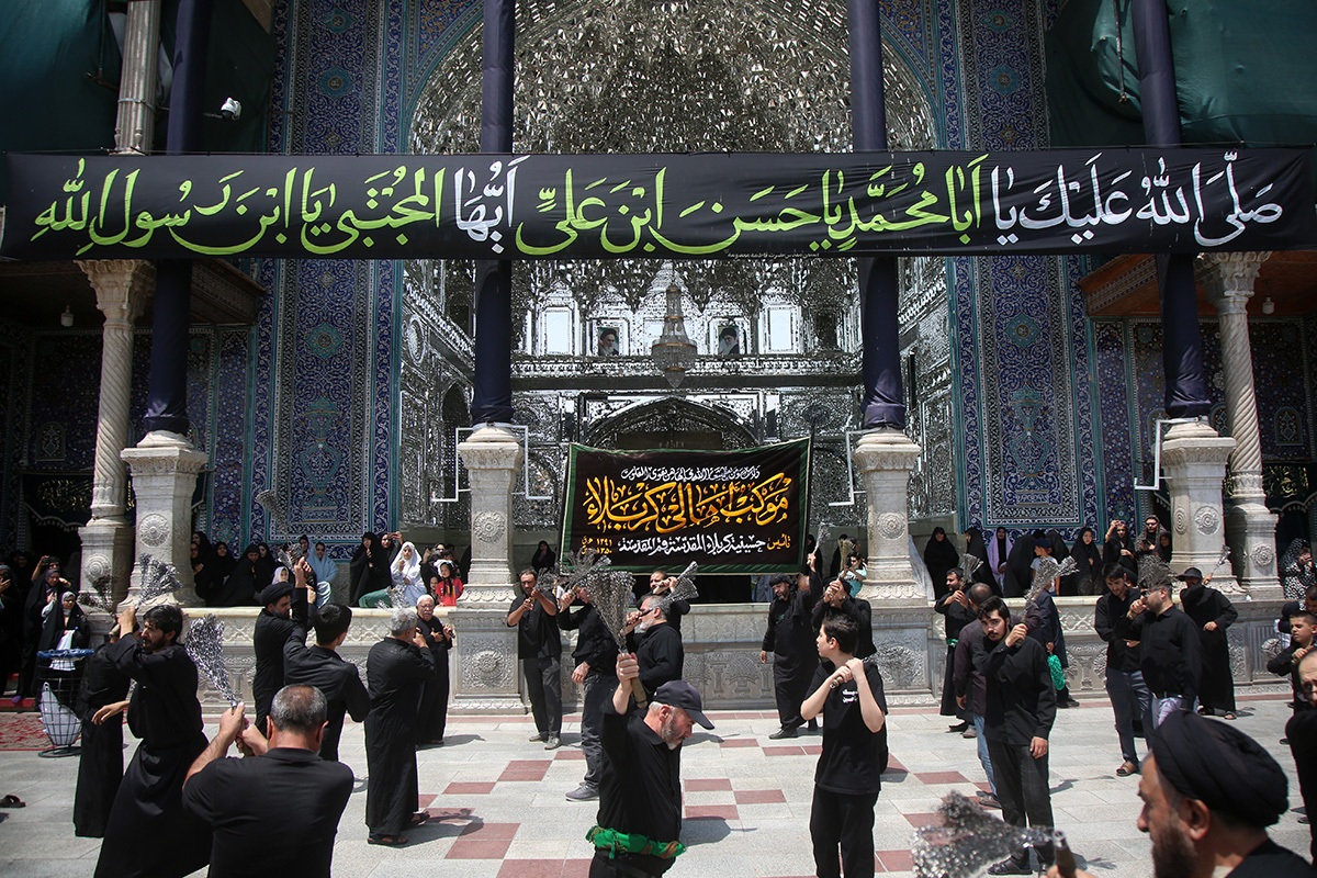 تصاویر/ مراسم عزاداری سالروز شهادت امام حسن مجتبی(ع) در حرم بانوی کرامت
