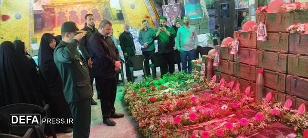 مراسم اربعین شهید قاری قرآن، سرهنگ پاسدار «مصطفی مرآتی» در گلزار شهدای ملارد برگزار شد